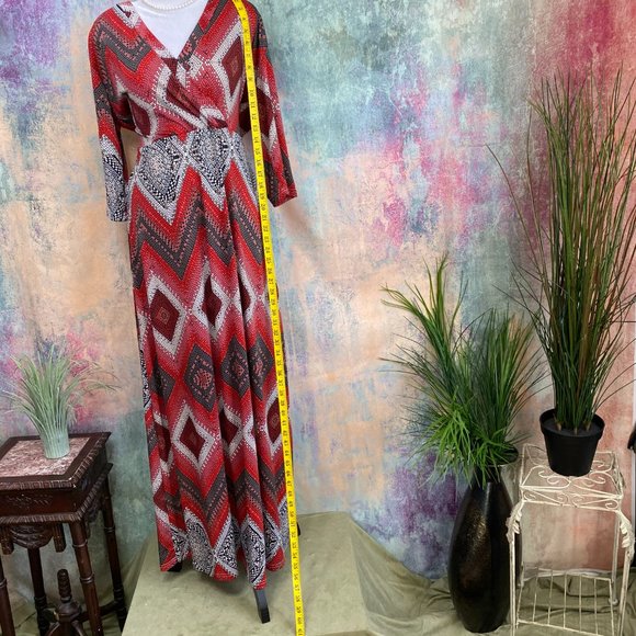 📌HAOOHU Sexy Bohemian Retro Style Maxi Dress - Picture 6 of 13